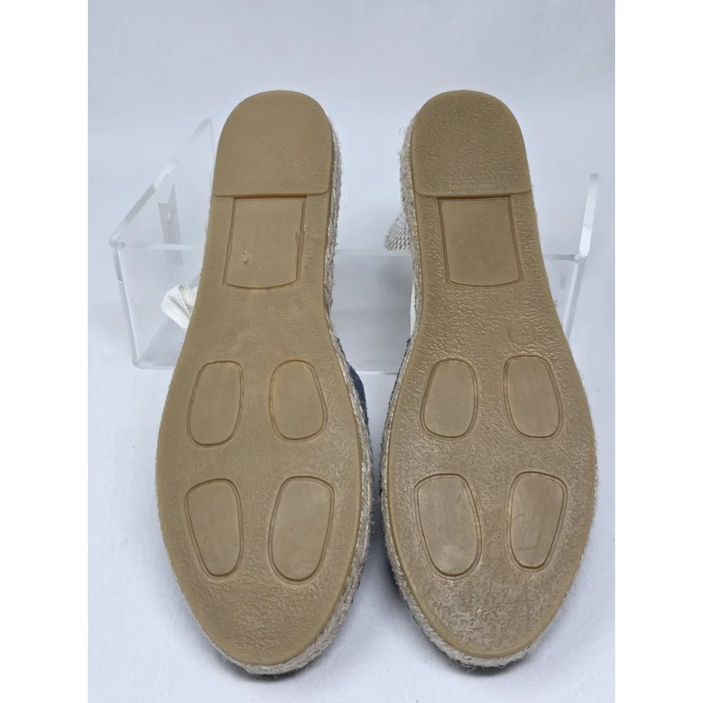 Gaimo Womens Espadrilles Blue Ankle Lace Up Sandals Made In Spain Size 9 New
